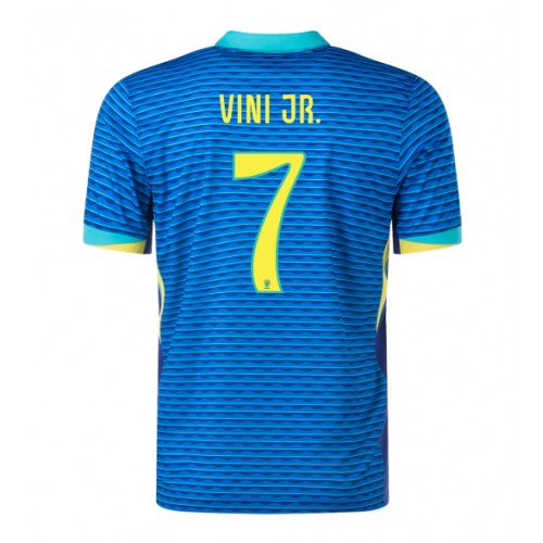 Fotbalové Dres Brazílie Vinicius Junior #7 Venkovní Copa America 2024 Krátký Rukáv